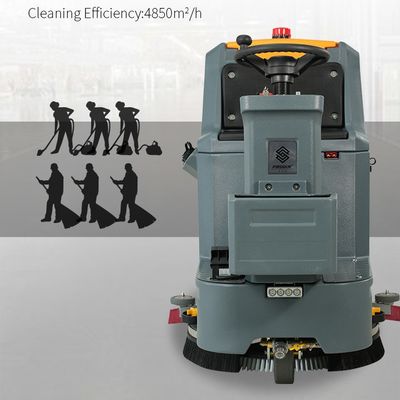 500W Industrial Ride on Floor Scrubber Dryer For Shopping Mall